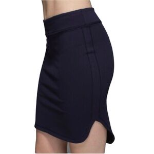 LULULEMON Black City High-Low Mini Skirt Size 10